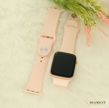 Smartwatch damski  HD7 na różowym pasku silikonowym z funkcją wykonywania połączeń ⌚ z bluetooth 📲 Rozmowy przez zegarek  ✓Autoryzowany sklep. ✓ (2).jpg